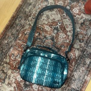 Lug mini ranger Tye Dye Crossbody Aqua Teal Blue White